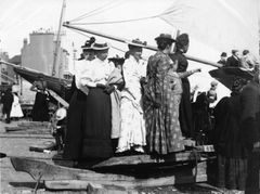 Boarding the Albertine c1890